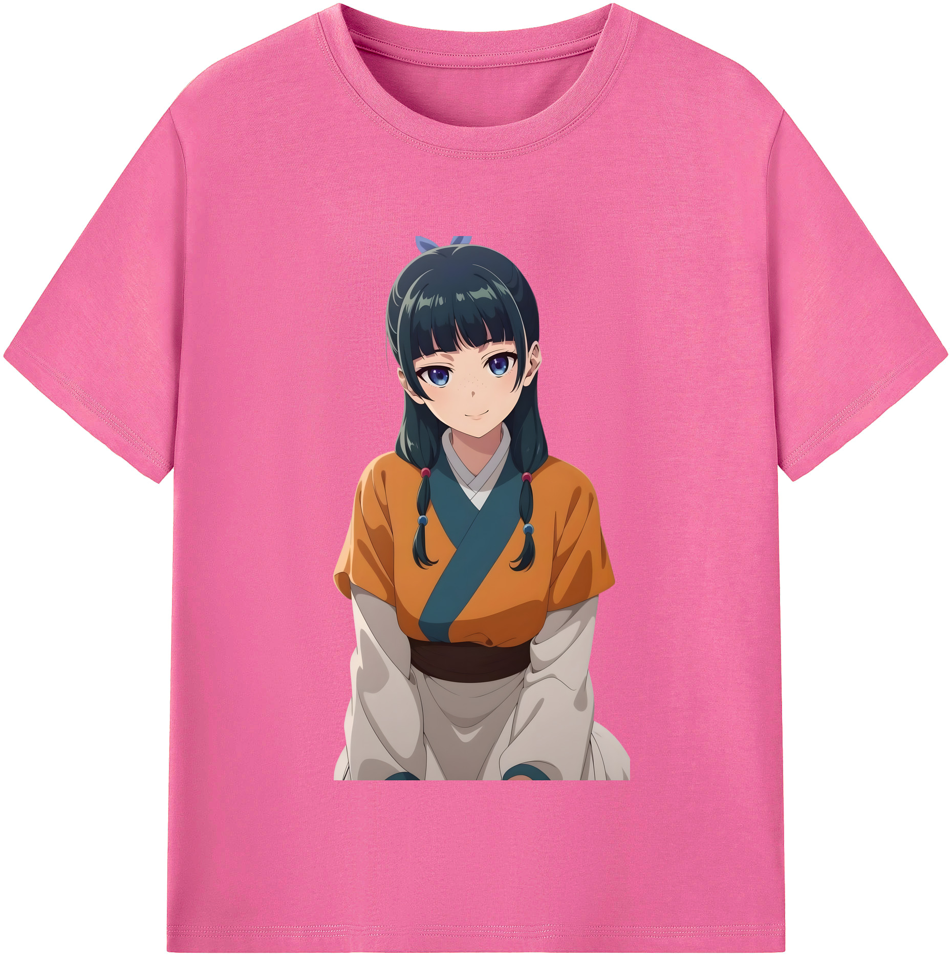 （画像用） 薬屋のひとりごと The Apothecary Diaries レディースカジュアルプリントTシャツ（綿100％）